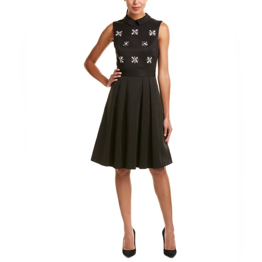 Ted Baker Embellished Collared A Line Dress